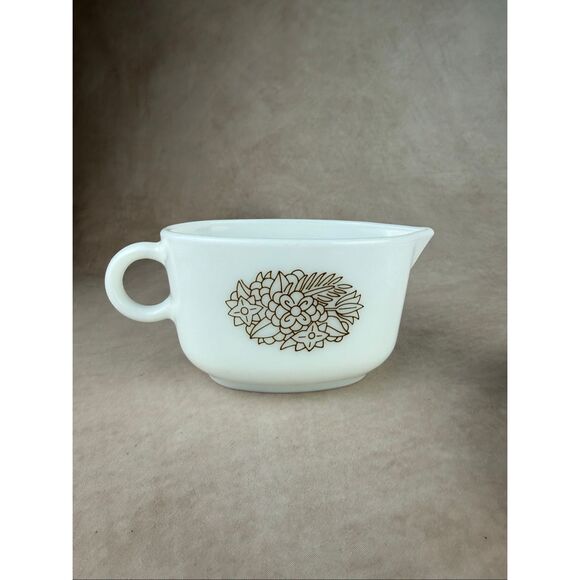 Vintage Pyrex Woodland Brown Gravy Boat and Drip Tray Mod MCM 1970s - Picture 10 of 11